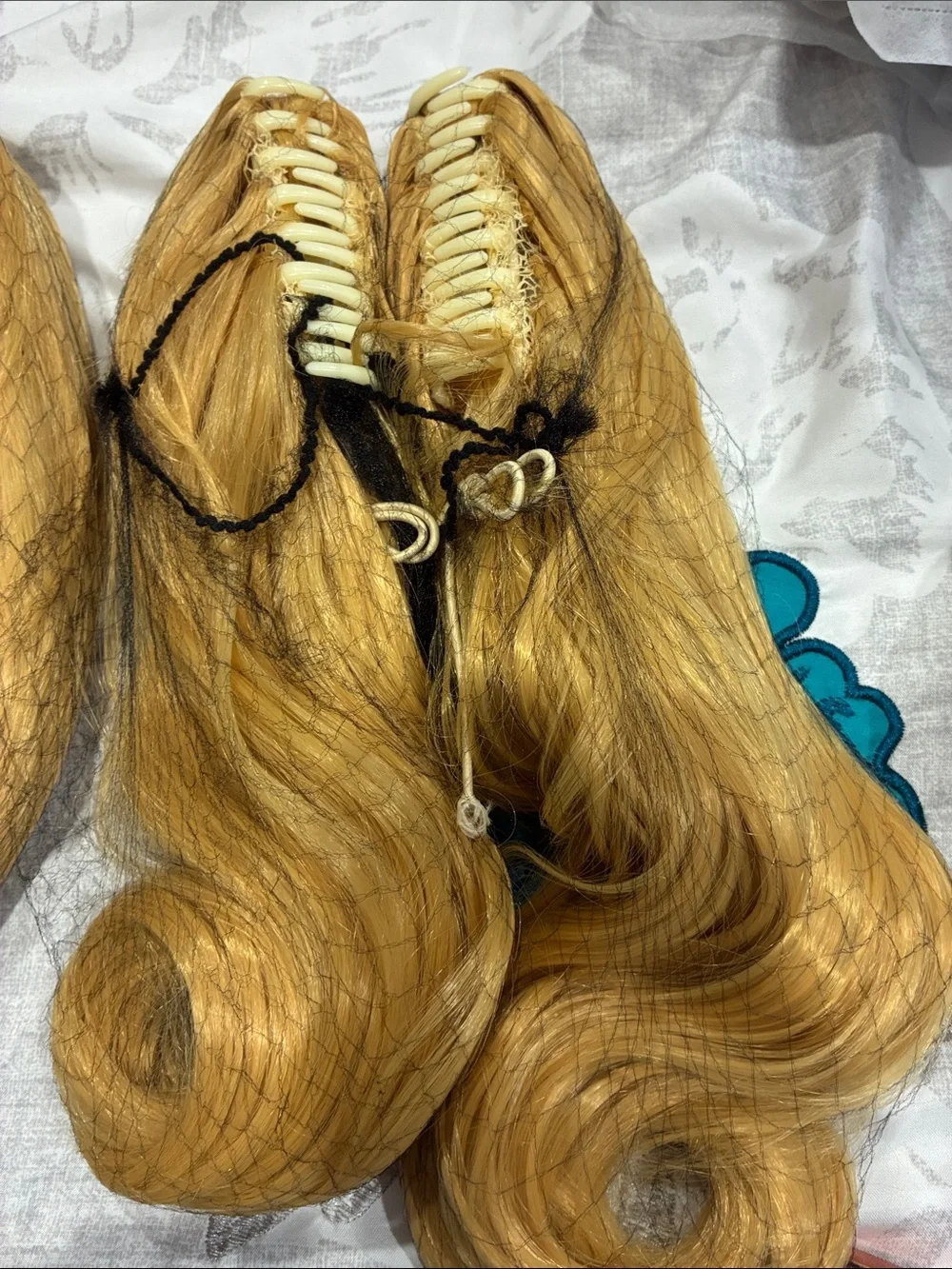 Gold Blonde Women's Hairpiece - Synthetic Ponytail Wrap